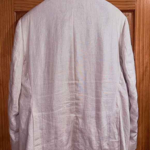 Alan Flusser Men’s Classic Beige Linen Blazer - 46R - GUC - Picture 9 of 16